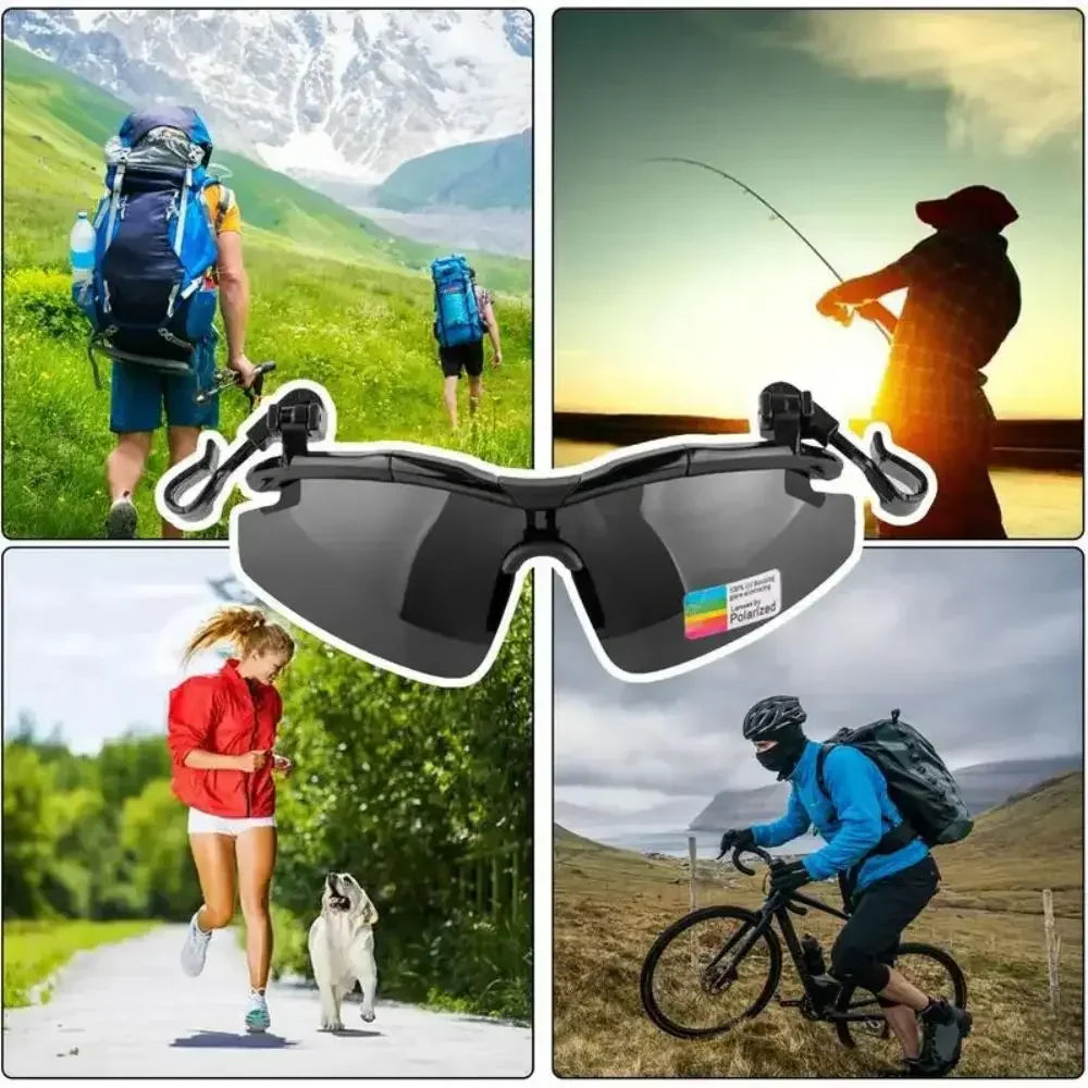 Polarized Clip Cap Sunglasses