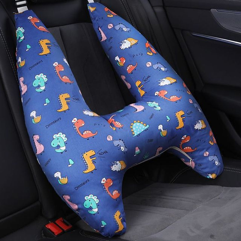 Cute Animal Pattern Baby Neck Head Support, U-Shape Children Travel Pillow Cushion for Car Seat, Safety Neck Pillow for Kids