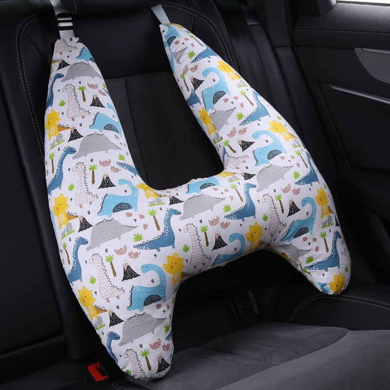 Cute Animal Pattern Baby Neck Head Support, U-Shape Children Travel Pillow Cushion for Car Seat, Safety Neck Pillow for Kids