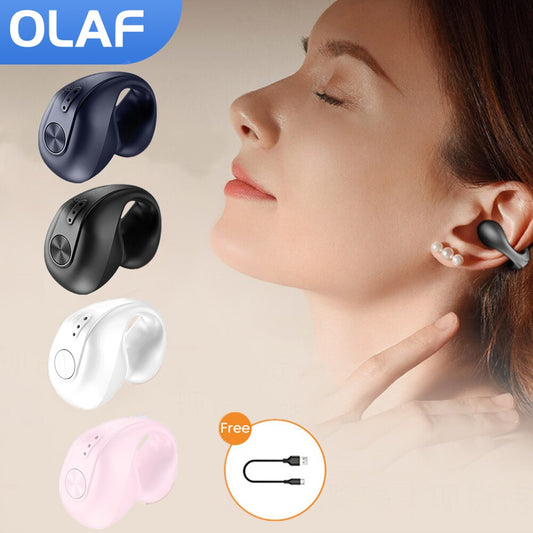 Wireless Bluetooth Headset Earphone Earring Wireless Ear Clip Headphones Sound Earcuffs Sport Headset Earbuds Ear Hook with Mic