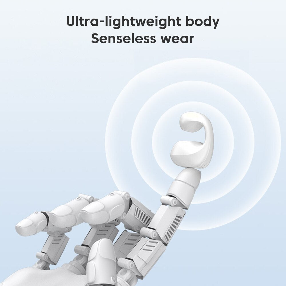 Wireless Bluetooth Headset Earphone Earring Wireless Ear Clip Headphones Sound Earcuffs Sport Headset Earbuds Ear Hook with Mic