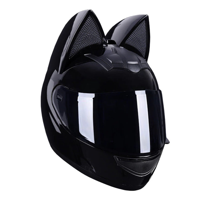 Motorcycle Helmet Full Face Cat Ear Detachable DOT Certification Safety Moto Helmet for Women Men Breathable Gift for Girlfriend